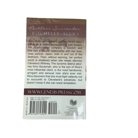 Reckless Surrender Rochelle Alers Paperback 2009 Romantic Novel - Picture 2 of 7